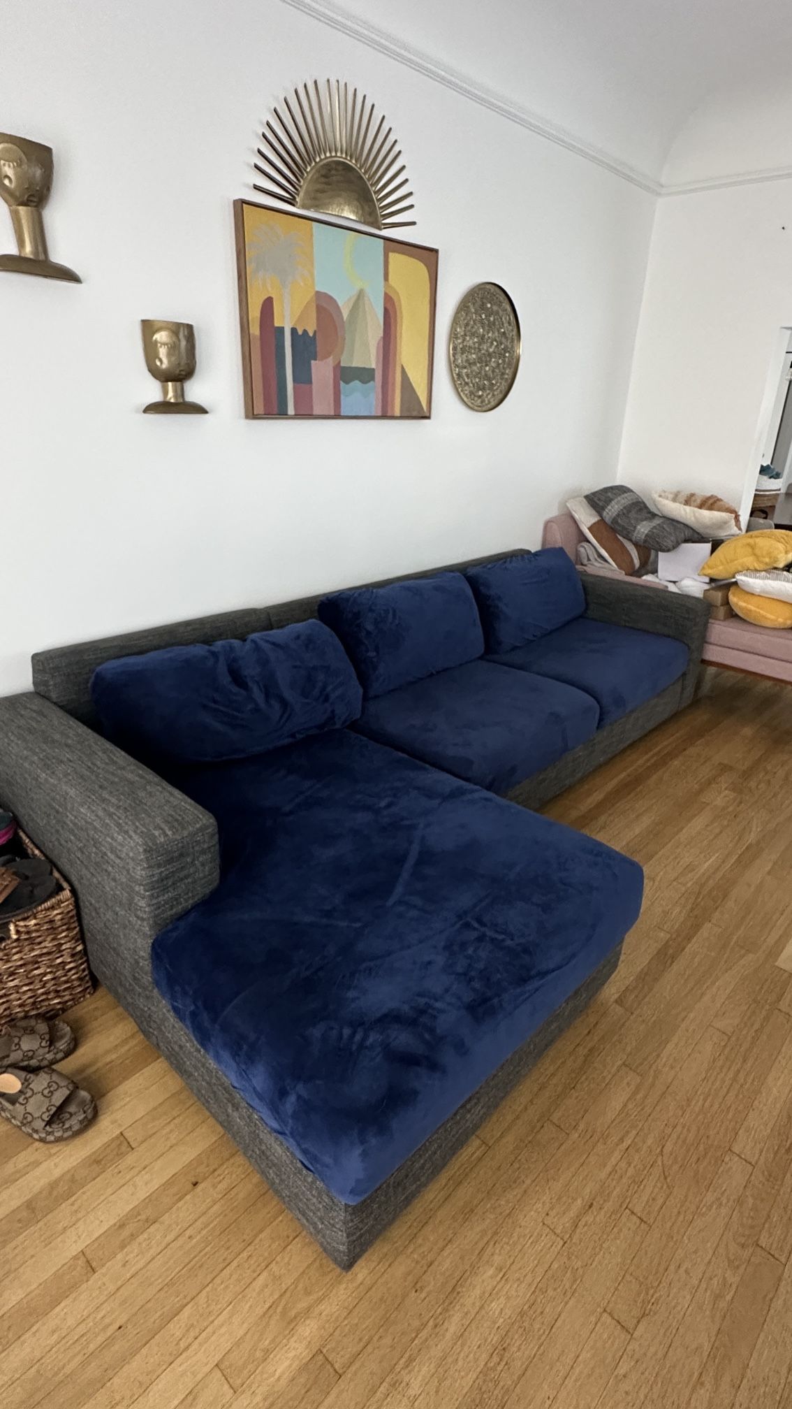 West Elm 2 piece couch