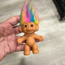 Vintage Russ Troll Doll Rainbow 
