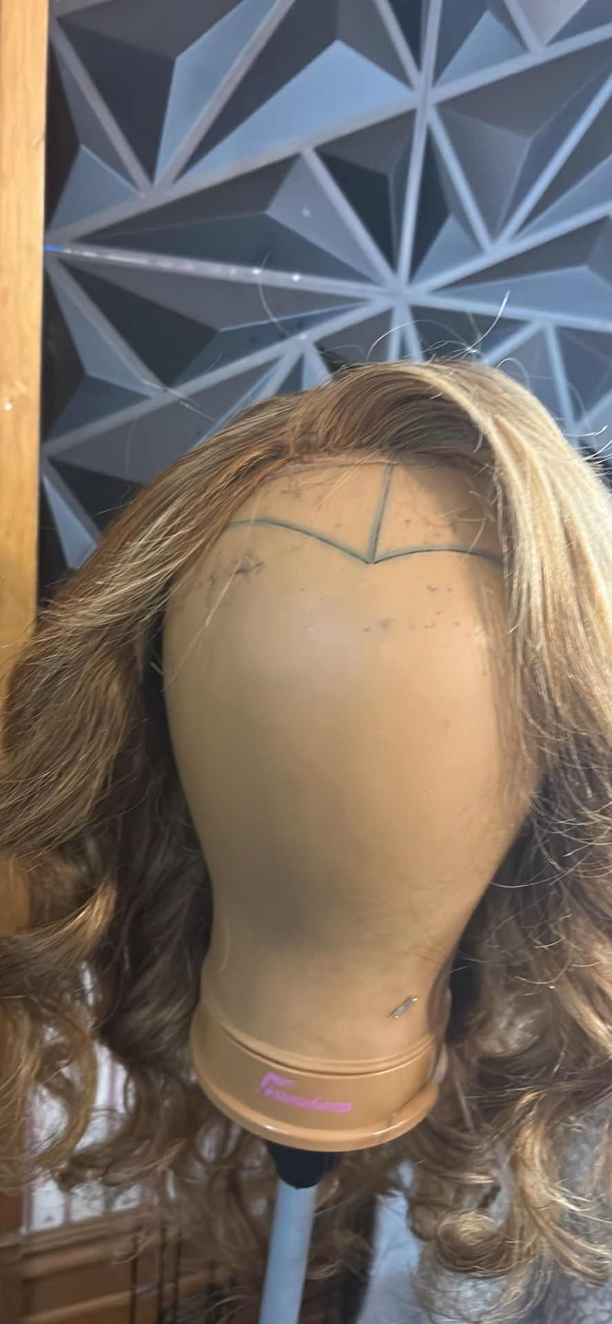 Blonde highlight Wig