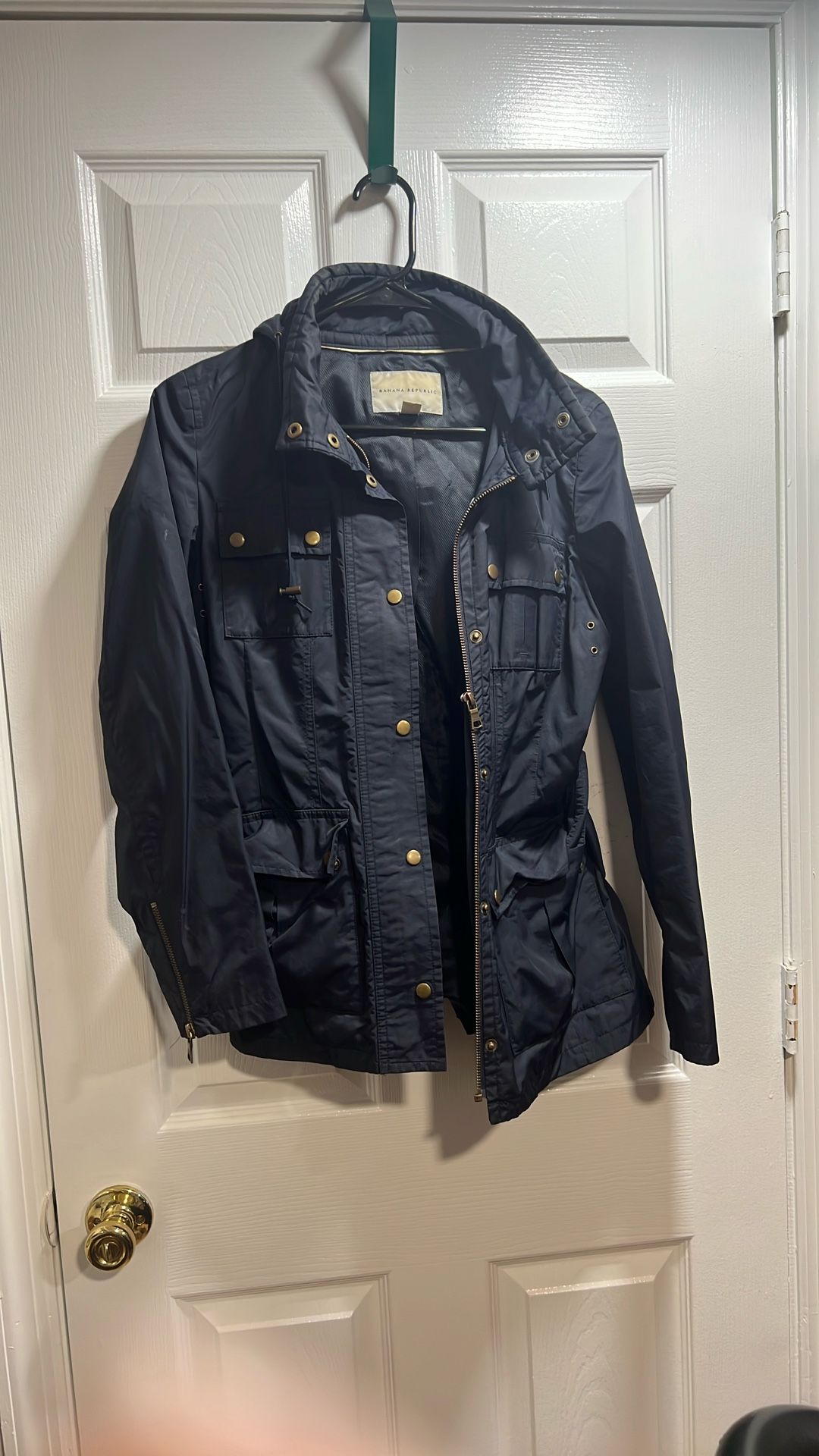 RainCoat Navy Blue Banana Republic