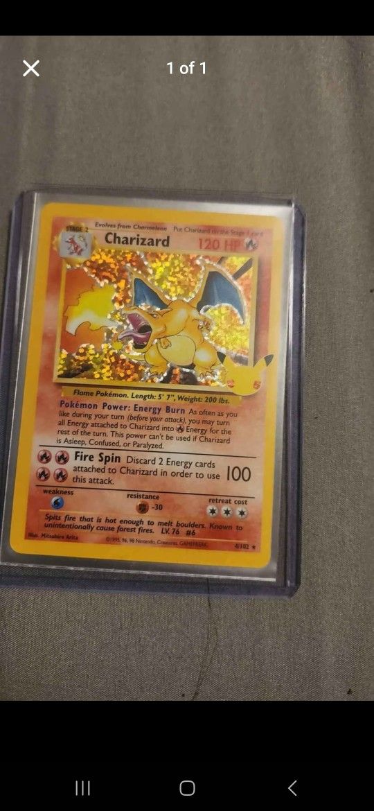 Pokemon Charizard Celebrations