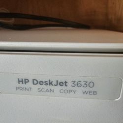 HP Deskjet 3630 Wireless Printer -Scan, Copy with Power Cord -Works Great