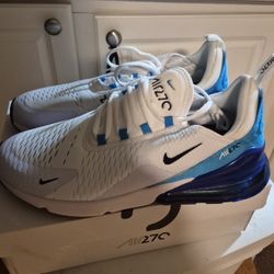 BRAND NEW NIKE AIR MAX 270's!!! Size 10 1/2!!! White And Blue!!!