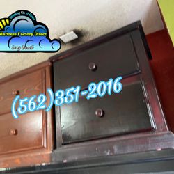 Cherry Nightstand 2 Drawer Dresser New Mueble Mesa De Noche 