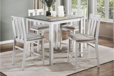 Brand new gray/white dining set