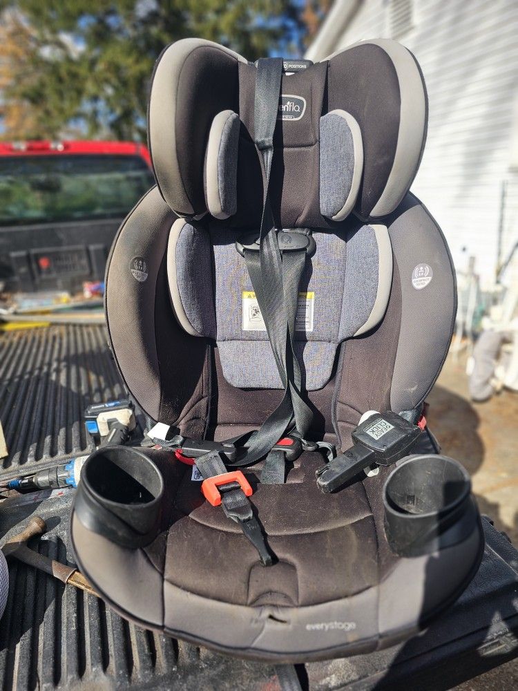 Prices Firm. Front And Rear Facing Children's Car Seat With Quick Attach