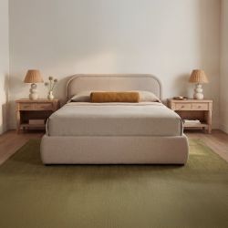 Colin Light Brown Queen Storage Bed