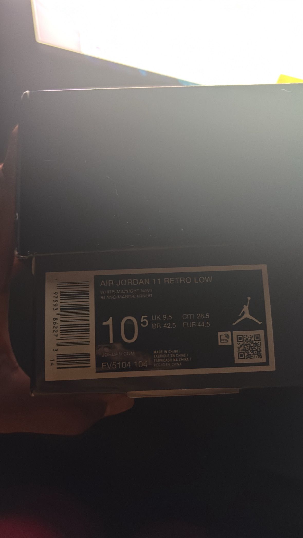 jordan 11 retro low white/midnight navy