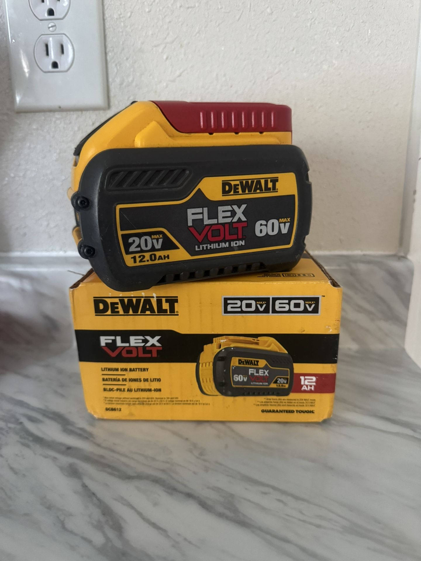 Dewalt FLEXVOLT 20V/60V MAX Lithium-Ion 12.0Ah Battery