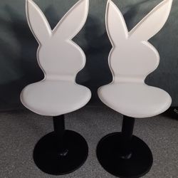 Leather Playboy Bunny chairs 