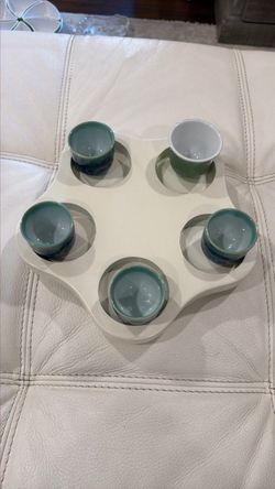 Rotary Tray for salsa bowls or dips.