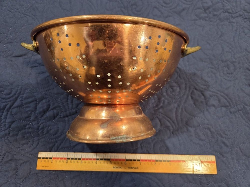 Vintage/Antique Copper Kitchen Colander