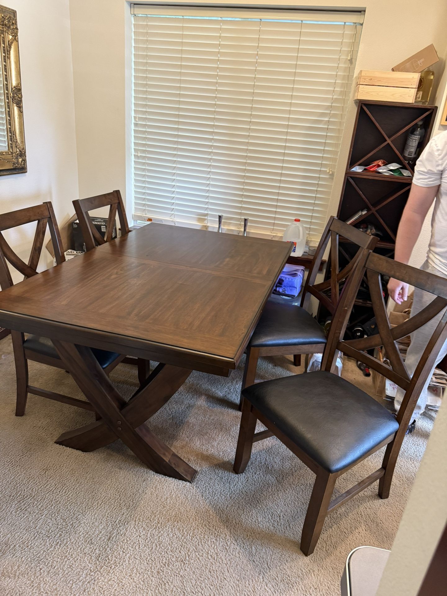 Dining Set: Bayside Furnishings 7-Piece Set With Table + 6 Chairs