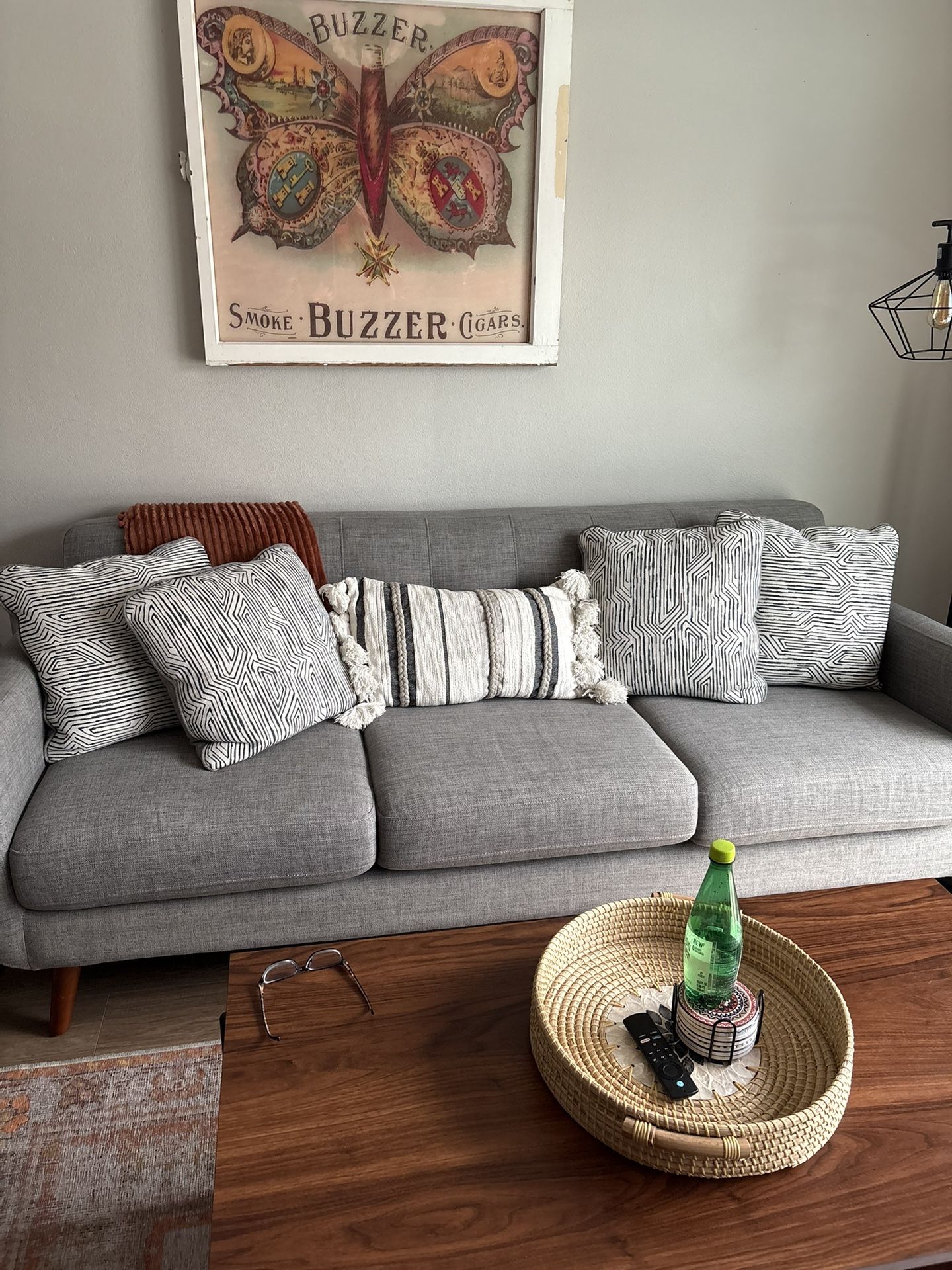 City Furniture Grey Couch