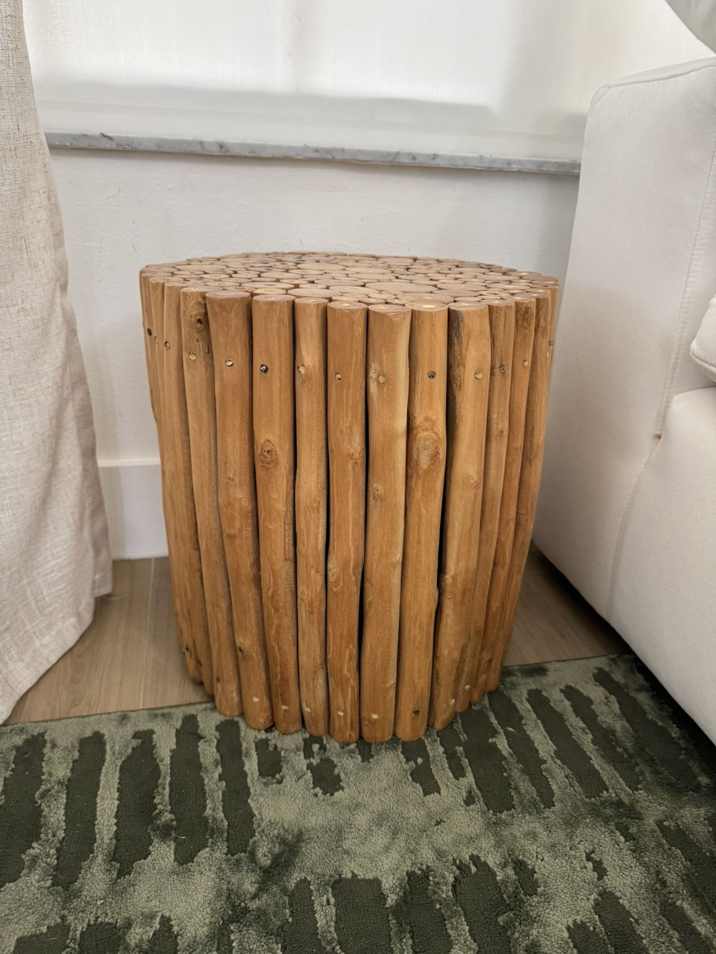 Wood End Table