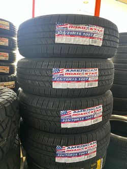 📲✔️225/70:15 Vendo set de Llantas Nuevas América