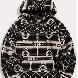 Men's Loose Polar Fleece Hoodie For Winter & Fall