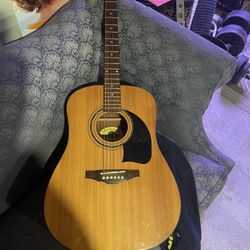 Washburn Acoustic Guitar With Built In Tuner