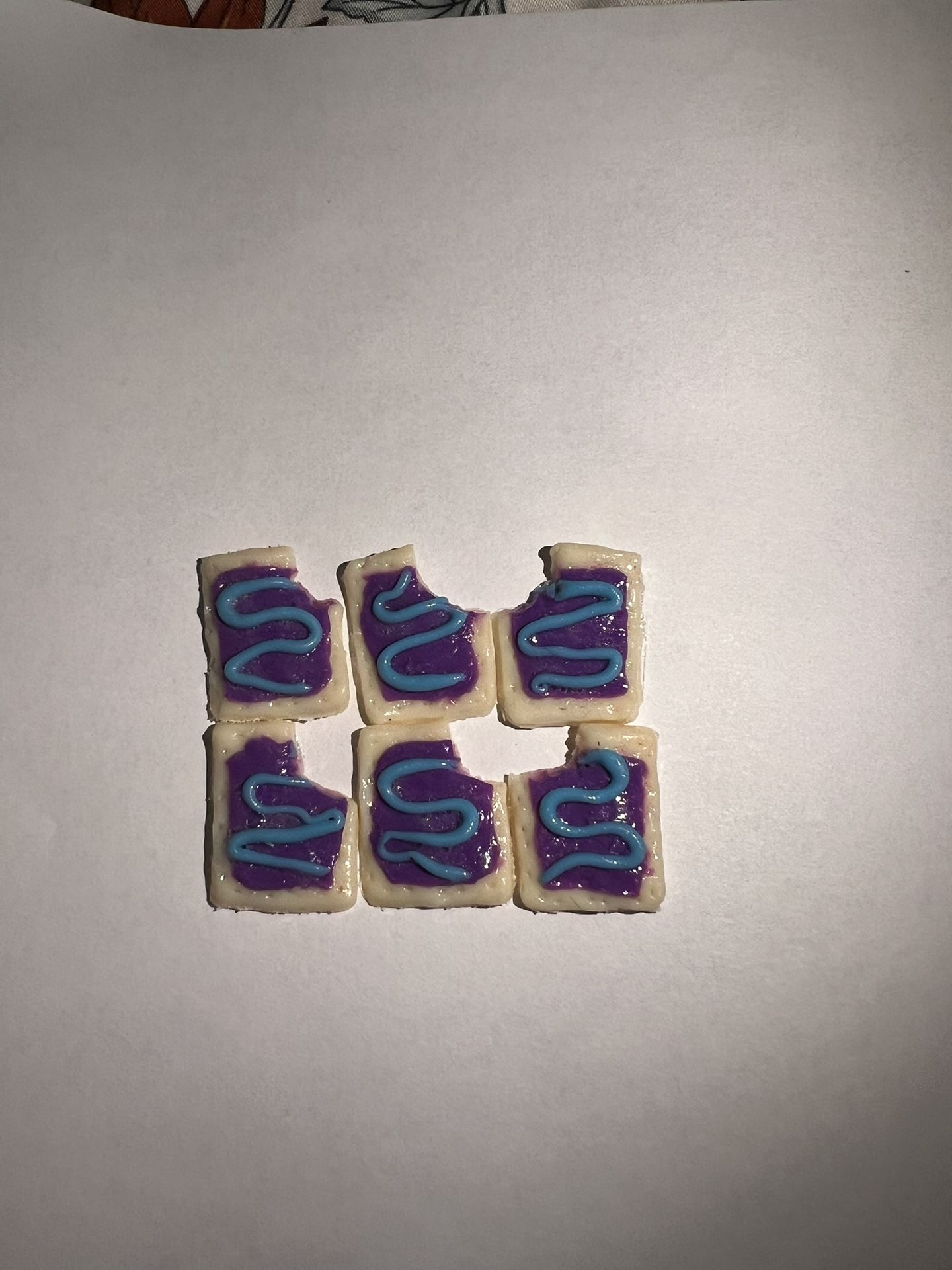 6 Wild berry Clay Pop tart Magnets