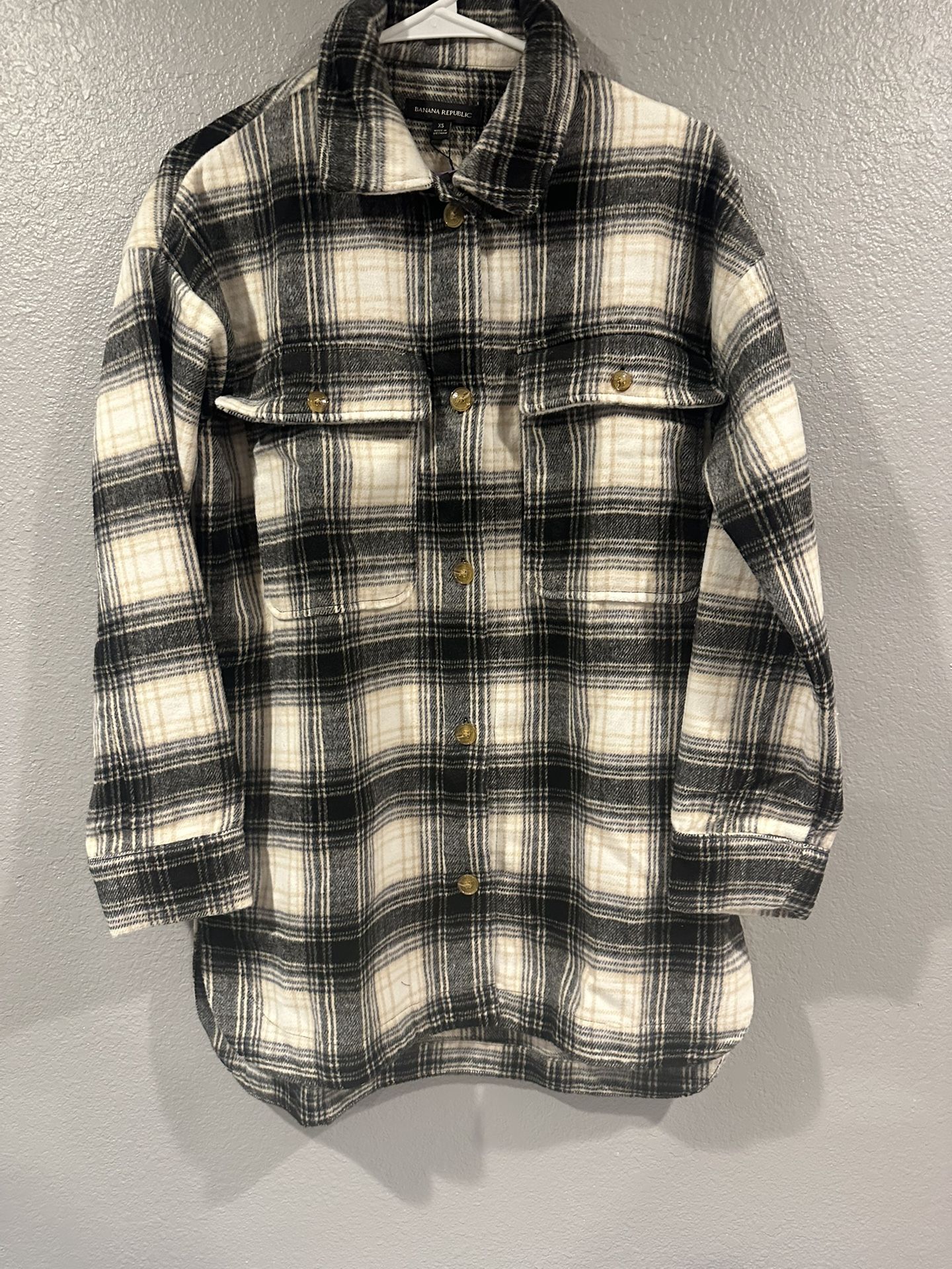 banana Republic Women’s Button Up Front Shirt Jacket