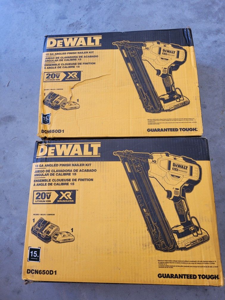 Dewalt FINISH NAILER 15ga Brand New
