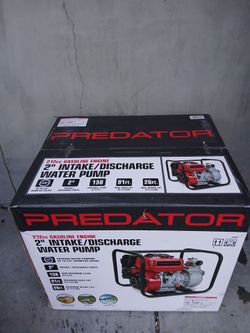 Predator 212cc Intake Discharge Water Pump (BRAND NEW)