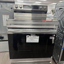 Samsung - 6.3 cu. ft. Freestanding Electric Range with WiFi, No-Preheat Air Fry & Convection - Stainless Steel Model: NE63A6511SS