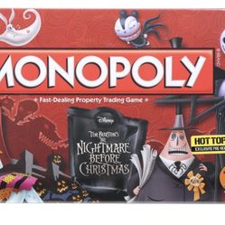Tim Burton's The Nightmare Before Christmas Monopoly Hot Topic Exclusive Pre-Release
