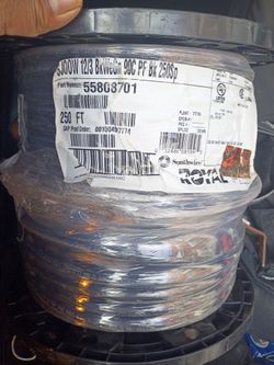 250 ft. Black 12/3 SJOOW Cord class-K stranded
