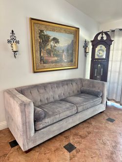 Velvet couch