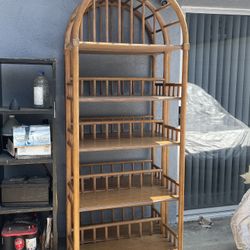 Arched Bamboo bookshelves $50 Each