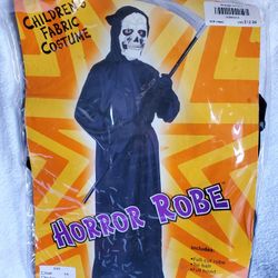 Unisex Black Hooded Robe Costume