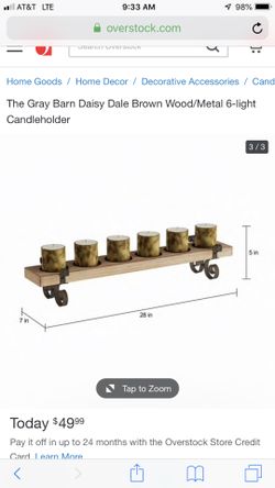 6 candle holder