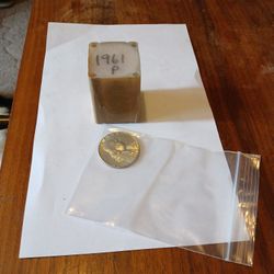 Uncirculated Role Of 20 1961 P Franklin Half Dollars In Sealed Tube