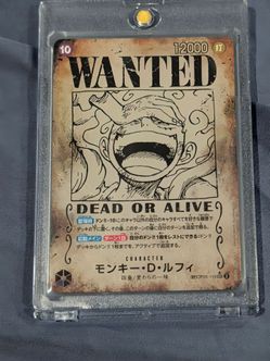 One Piece Card Luffy OP05-119 SP SEC Secret WANTED Japanese DHL OP09