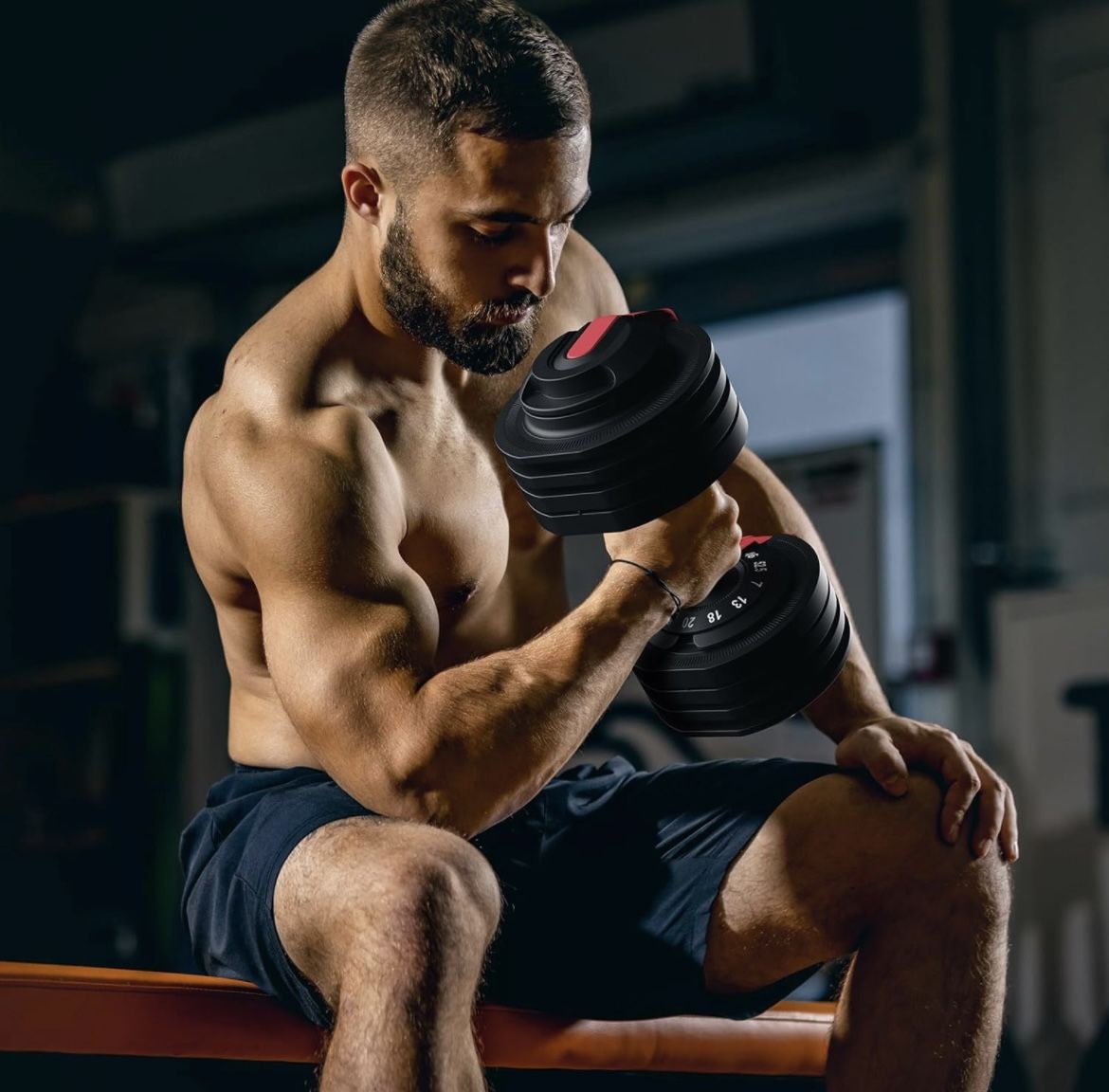 28 26 Eisenlink Adjustable /90LB Dumbbell