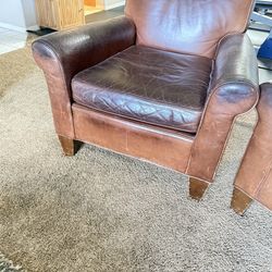 Leather club chairs 2 each