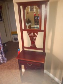 Vintage Hall Stand w/ Drawer 