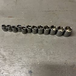 Snap On 3/8 Metric Flank Drive socket set