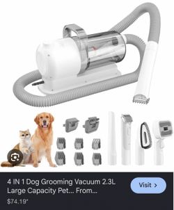 Dog/cat grooming vacuum