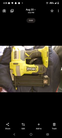 RYOBI ONE+ HP 18V Brushless 18-Gauge Brad Nailer (P322) - Tool Only