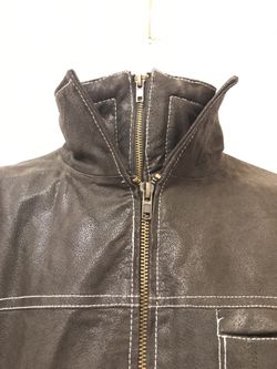 Vintage Leather Dark Brown Motorcycle Jacket