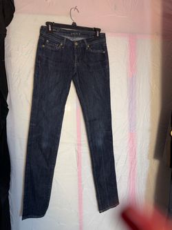 Dark Wash Slim Straight Jeans