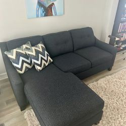 Sofa W/pull out bed & Rug