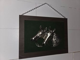 Vintage horse plaque art wall decor