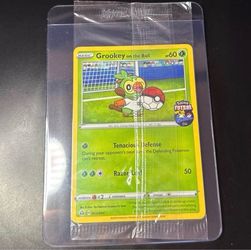 Futsal Promo card sealed soccer football stamped 3/5 Grookey on the ball 2020