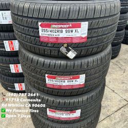 255/40ZR18 Landspider Set of Tires Installed and Balanced Set de Llantas Nuevas Instaladas y Balanceadas