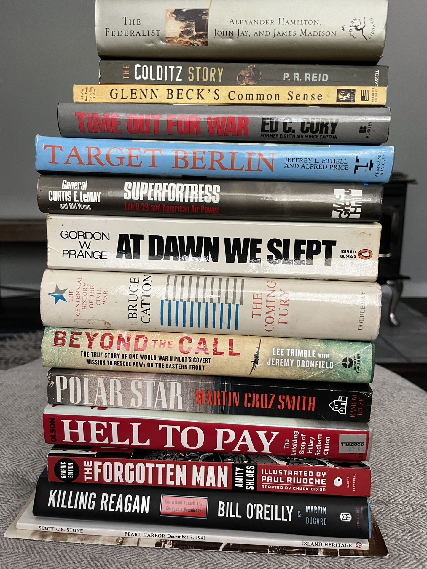 15 Book Lot - Pearl Harbor, Politics, War & Military