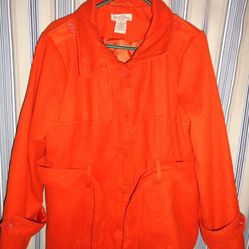 WOMEN'S Size 1X Paris Blues brand coat, USED great condition except has few small black stains, not sure if they will come out or not, 60% polyester ,