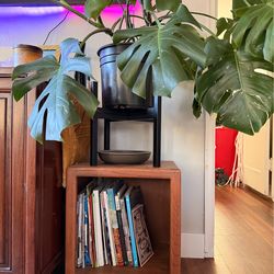 wooden side tables / book cubbies